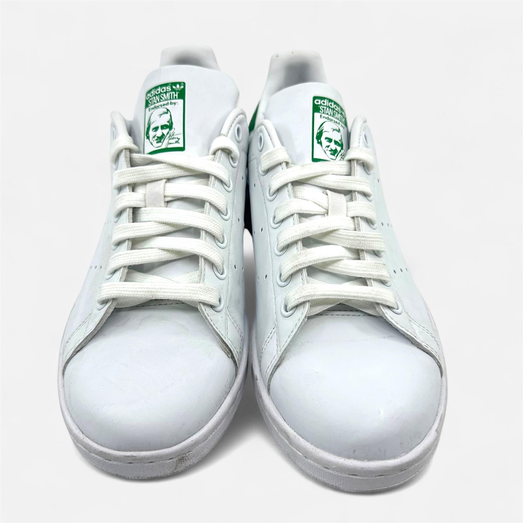 Adidas Stan Smith White Green Mens Size 8.5 Athletic Sneaker (FX5502)