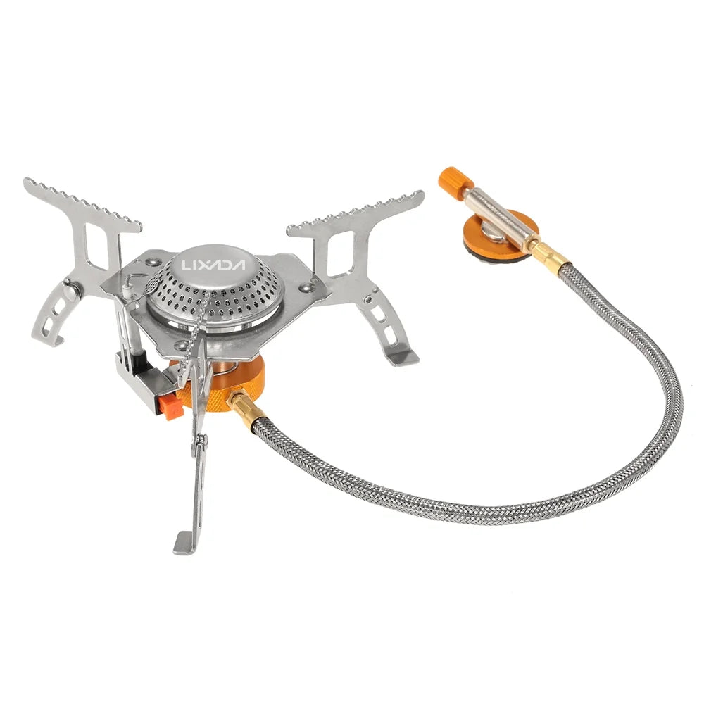 3000W Portable Camping Cookware Set with Gas Conversion Head Adapter S440