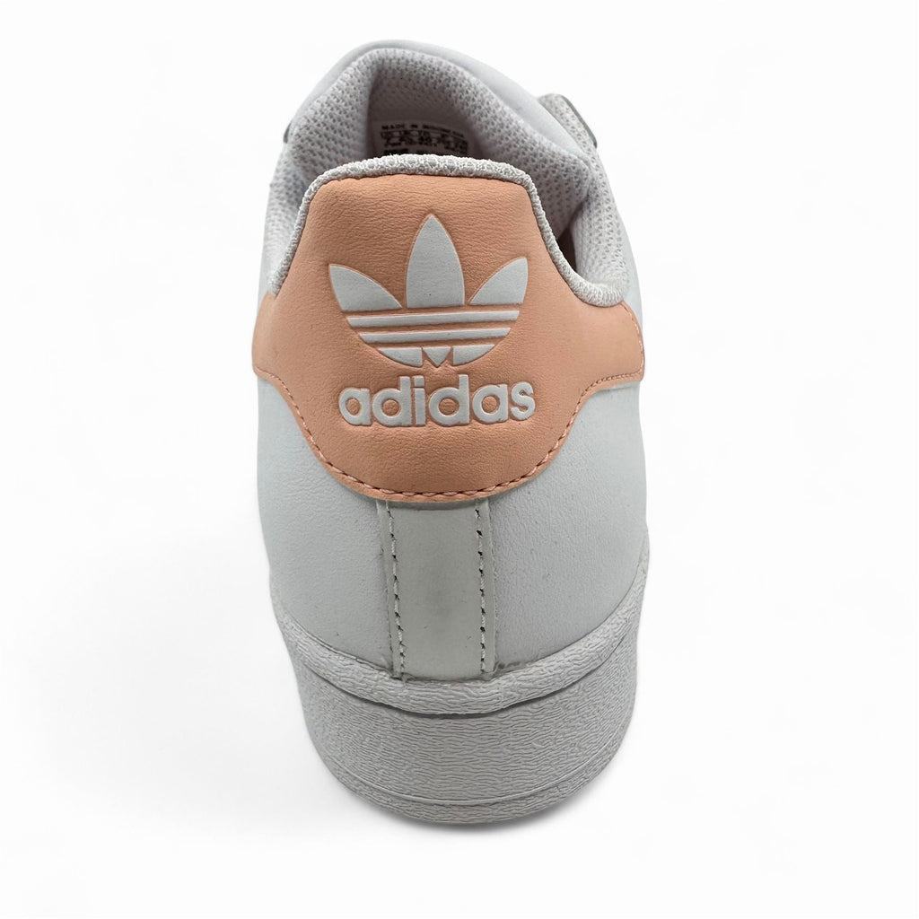 Adidas Superstar White Haze Coral Kids Size 7 Athletic Sneaker (GZ9097)
