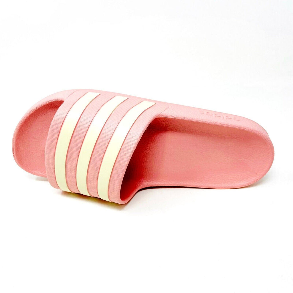 Adidas Adilette Aqua Mauve Pink White Womens Swim Slides Sandals GZ5877