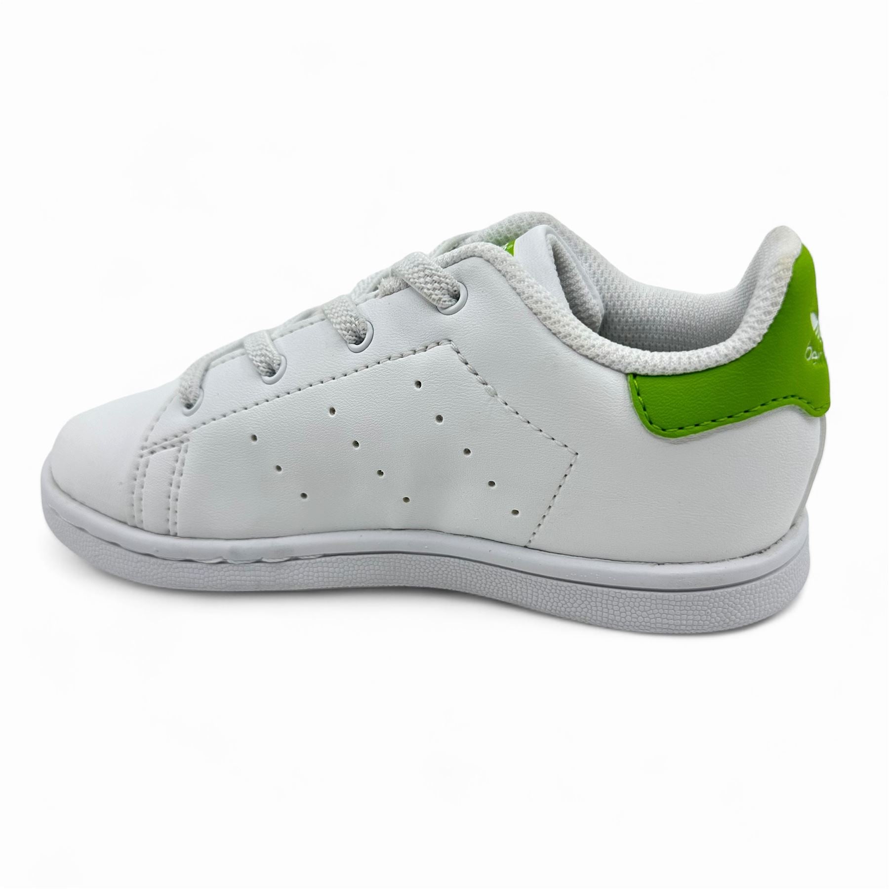 Adidas Stan Smith EL White Green Baby Toddler Disney Kermit The Frog Sneaker (FY6537)
