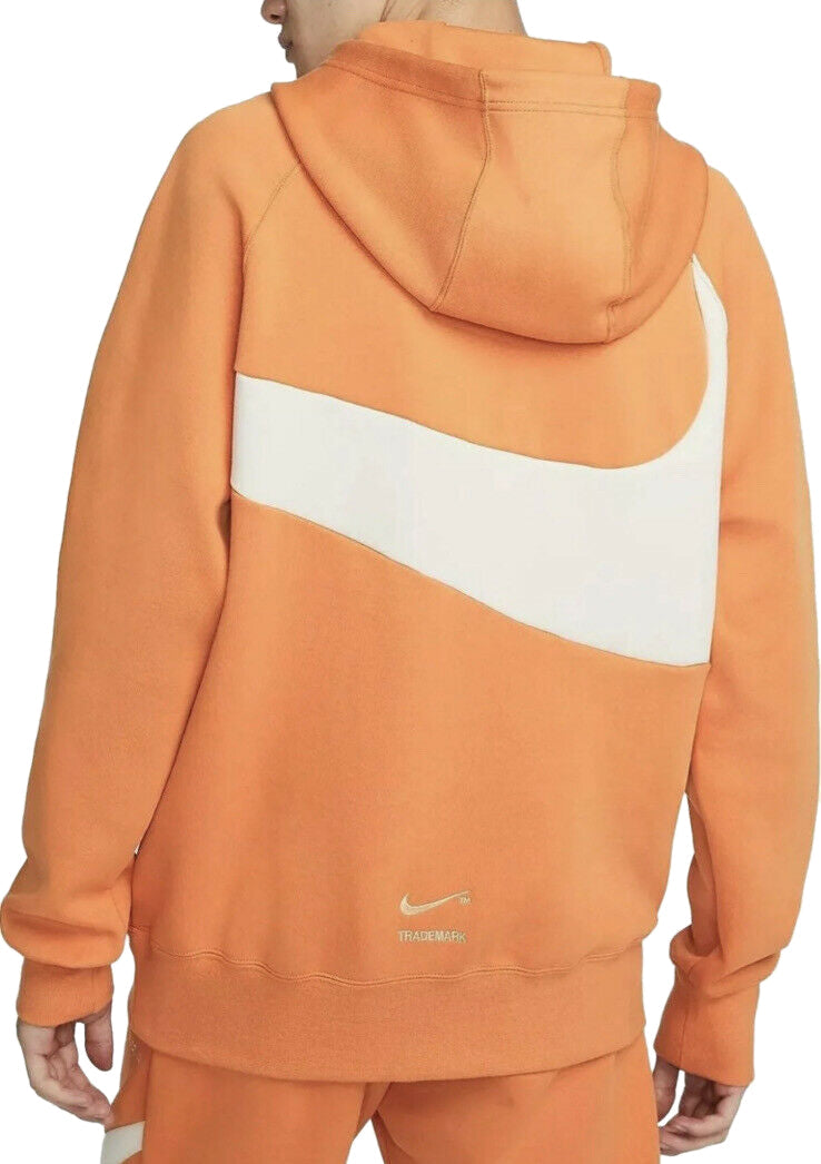 Men's Nike Hot Cr/Prl Wht Sportswear Swoosh Tech Fleece Pullover Hoodie (DD8222-808)