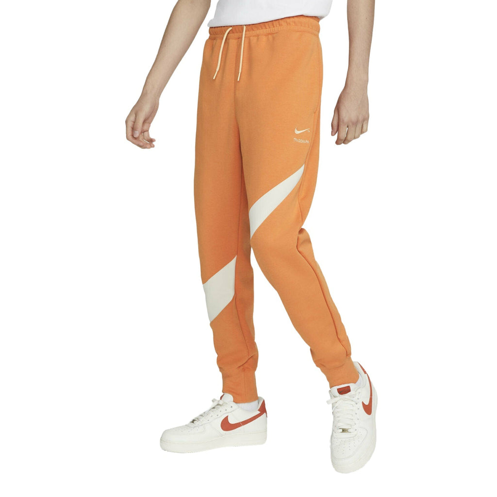 Men's Nike Hot Curry/Pearl White Sportswear Swoosh Tech Fleece Pants (DH1023-808)