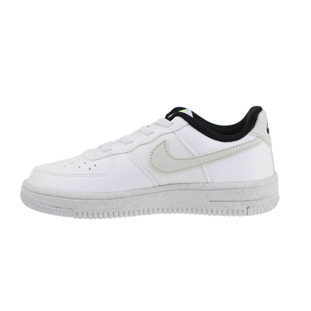 Little Kid's Nike Force 1 Crater NN Wht/Lght Bone-Volt-Blk (DH8696 101)
