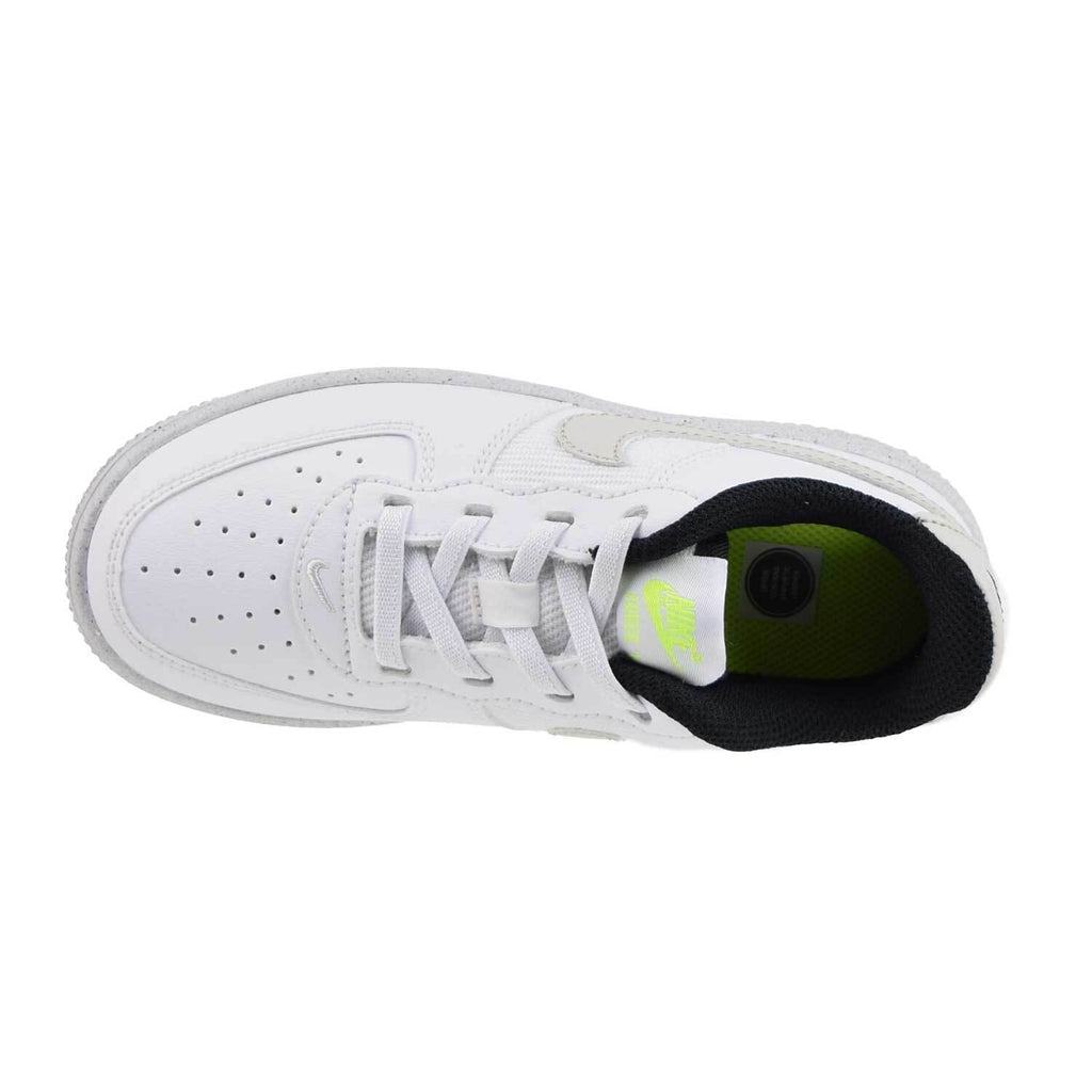 Little Kid's Nike Force 1 Crater NN Wht/Lght Bone-Volt-Blk (DH8696 101)