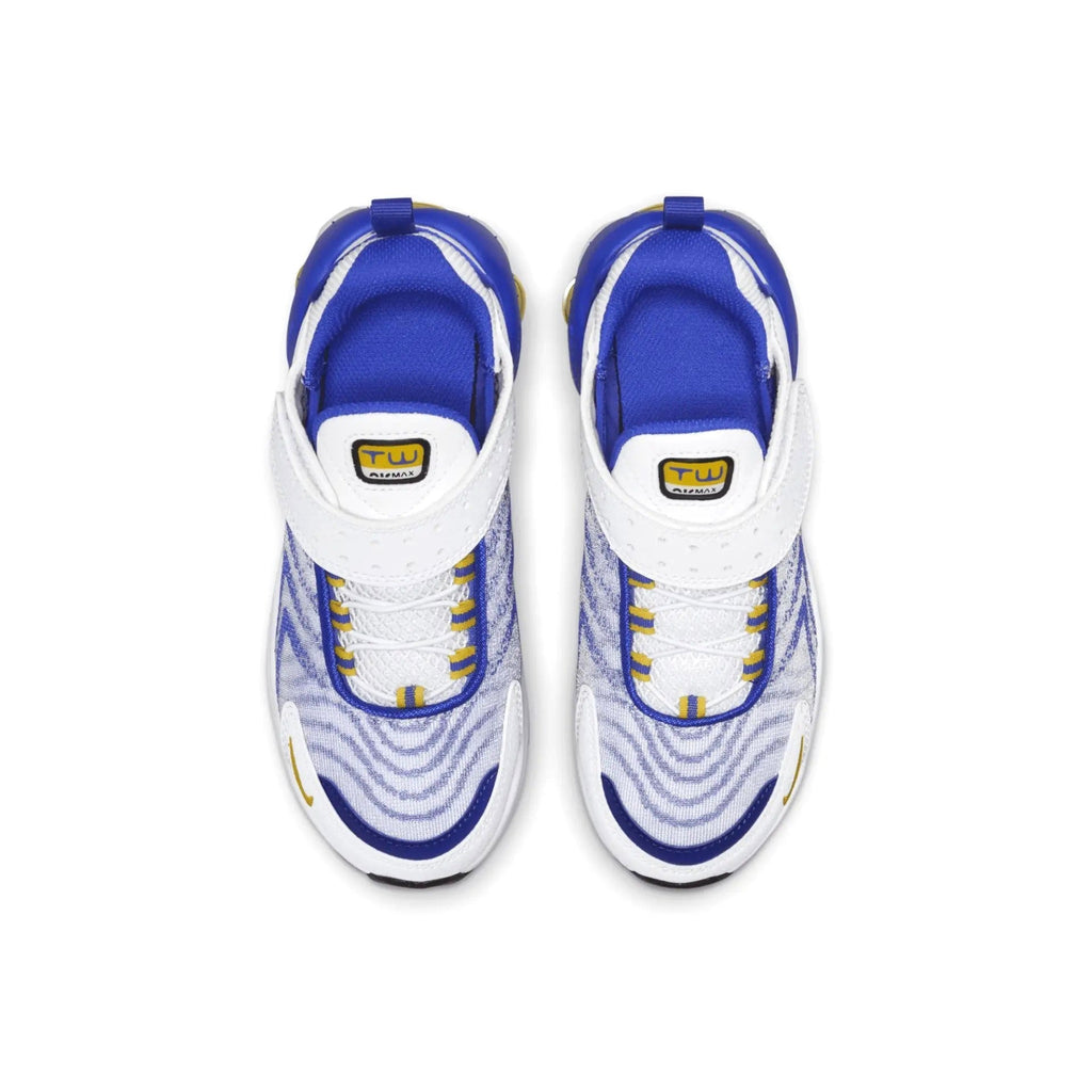 Little Kid's Nike Air Max TW White/Speed Yellow-Racer Blue (DQ0297 100)