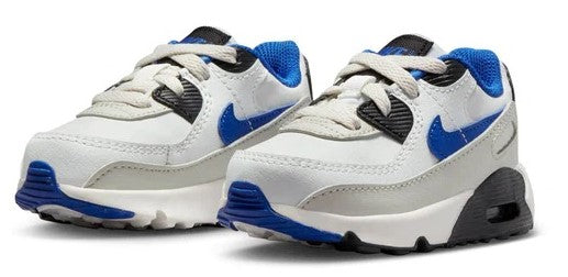 Toddler's Nike Air Max 90 LTR Summit White/Racer Blue (DV3609 100)