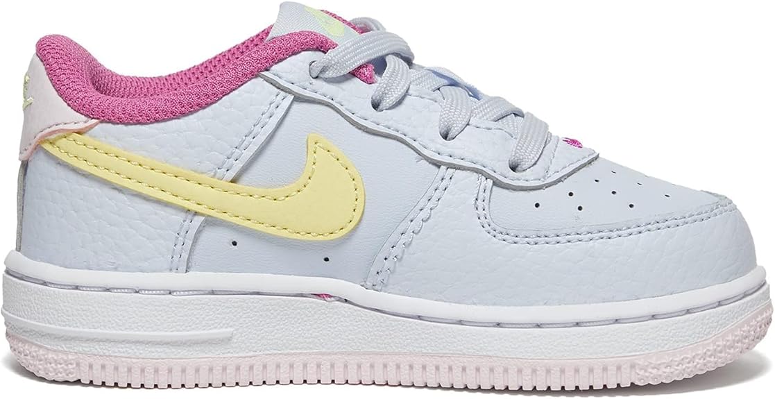 Toddler's Nike Force 1 Football Grey/Citron Tint (DV7764 001)