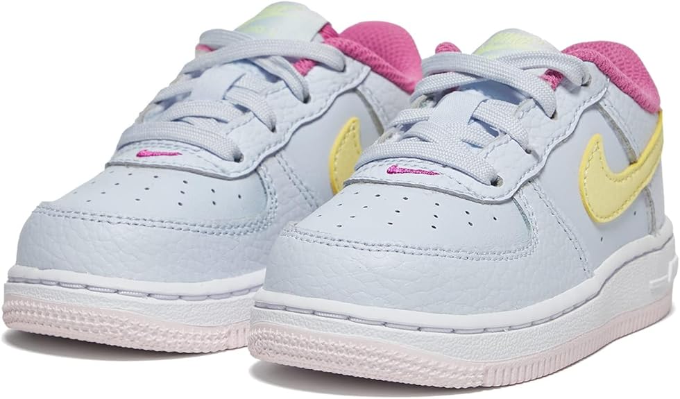 Toddler's Nike Force 1 Football Grey/Citron Tint (DV7764 001)