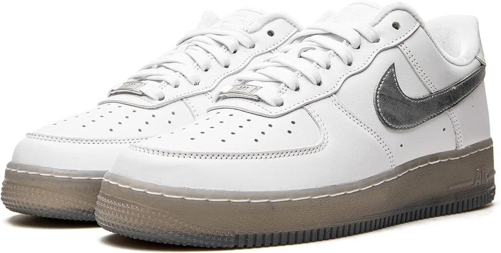 Men's Nike Air Force 1 '07 PRM White/Metallic Silver (DX3945 100)