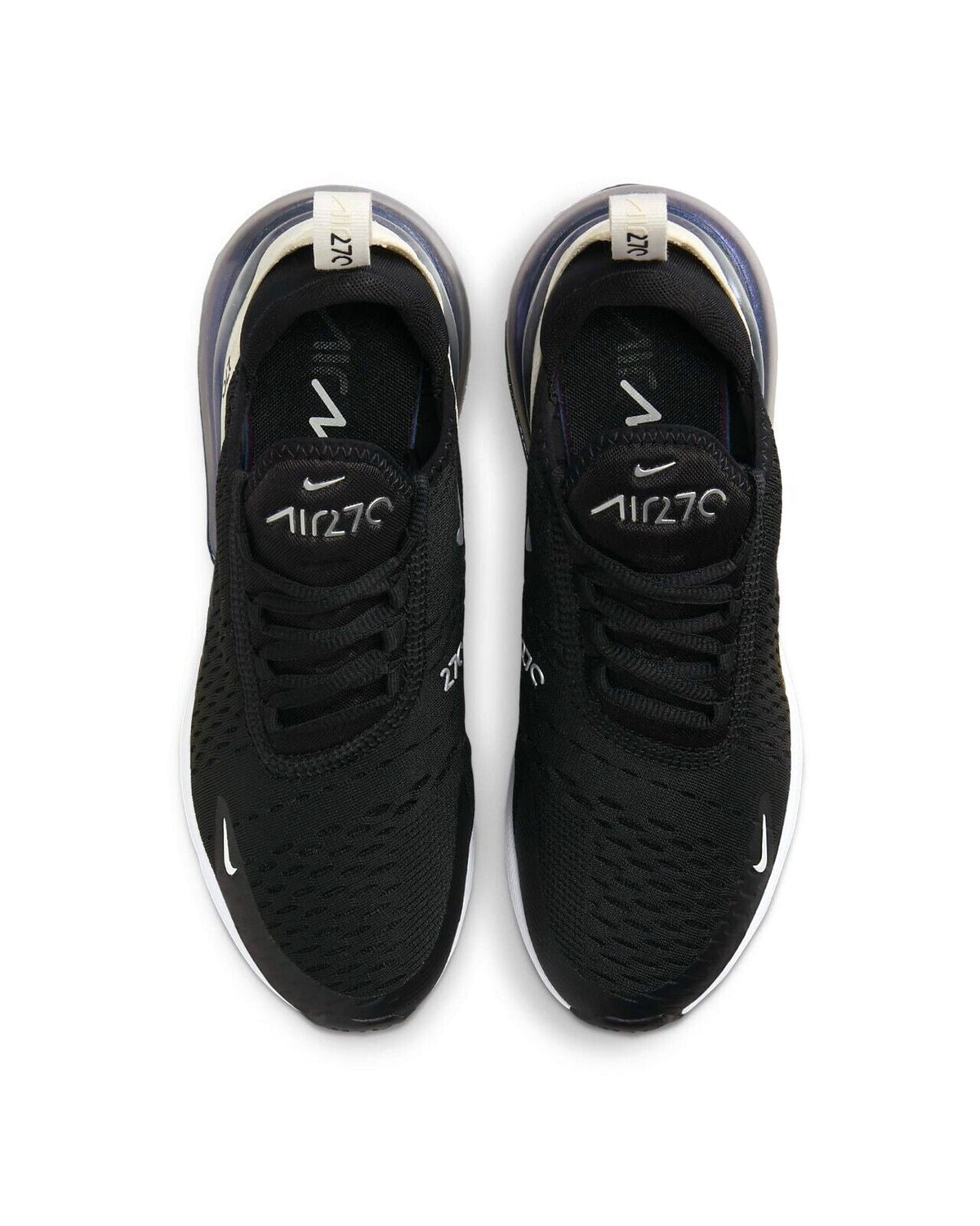 Women's Nike Air Max 270 Black/Metallic Silver-Phantom (DZ7736 002)