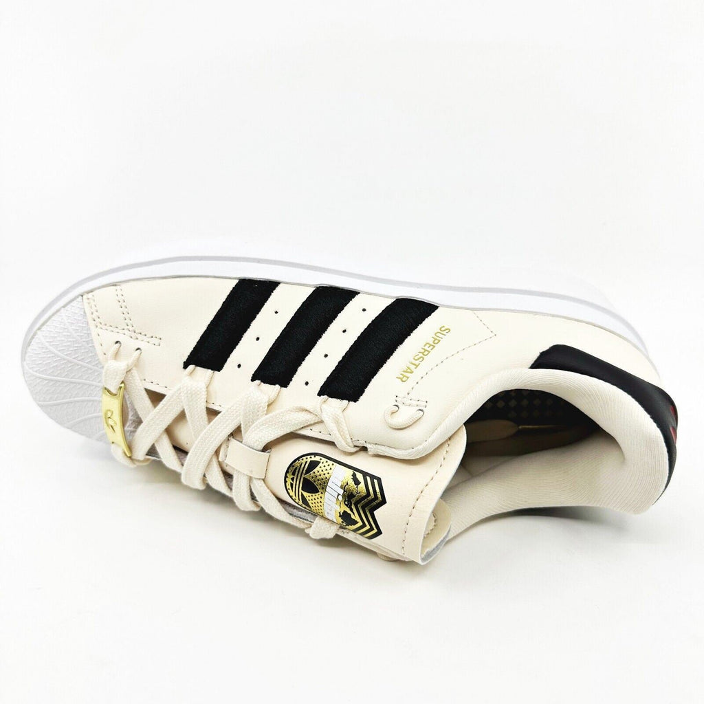 Adidas Originals Superstar Bonega Ivory Womens Platform Sneakers IF4827