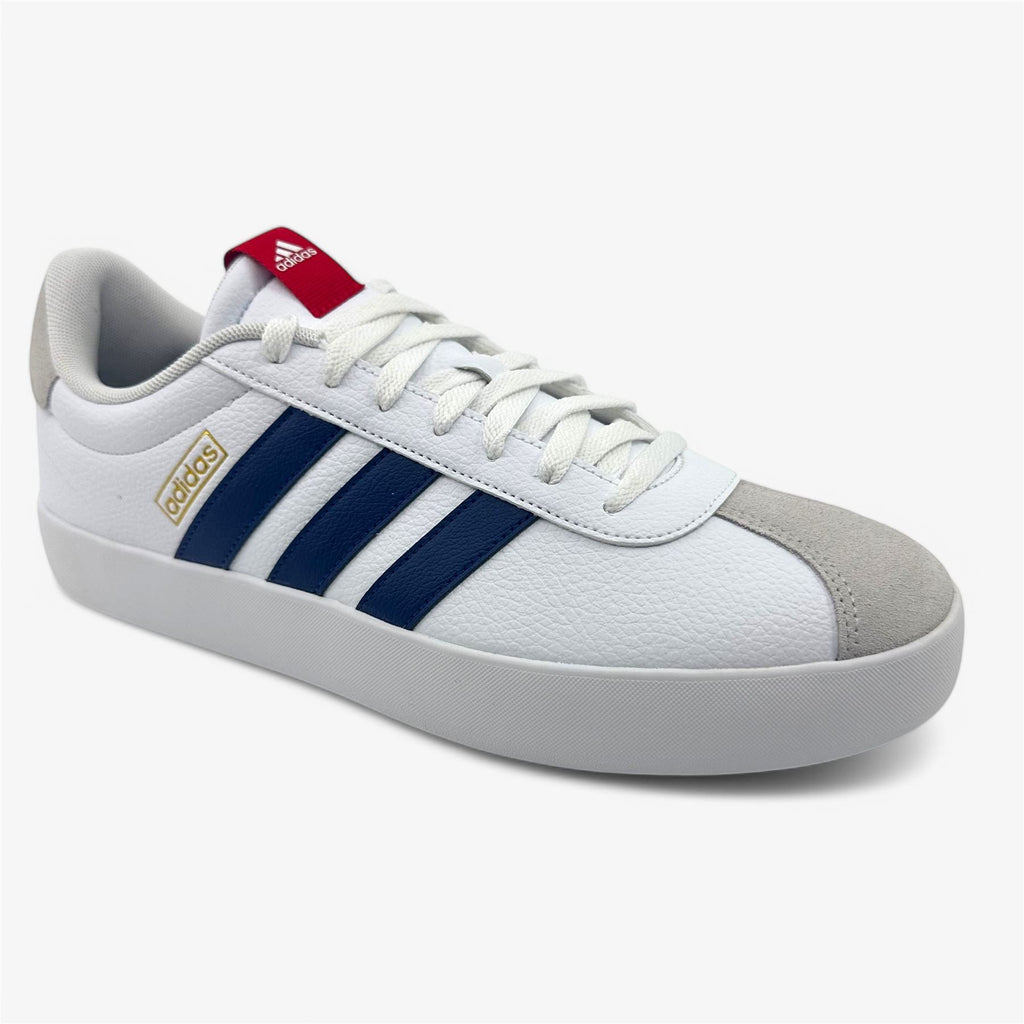 Adidas VL Court 3.0 White Dark Blue Scarlet Mens Size 11.5 Athletic Sneaker (ID6287)