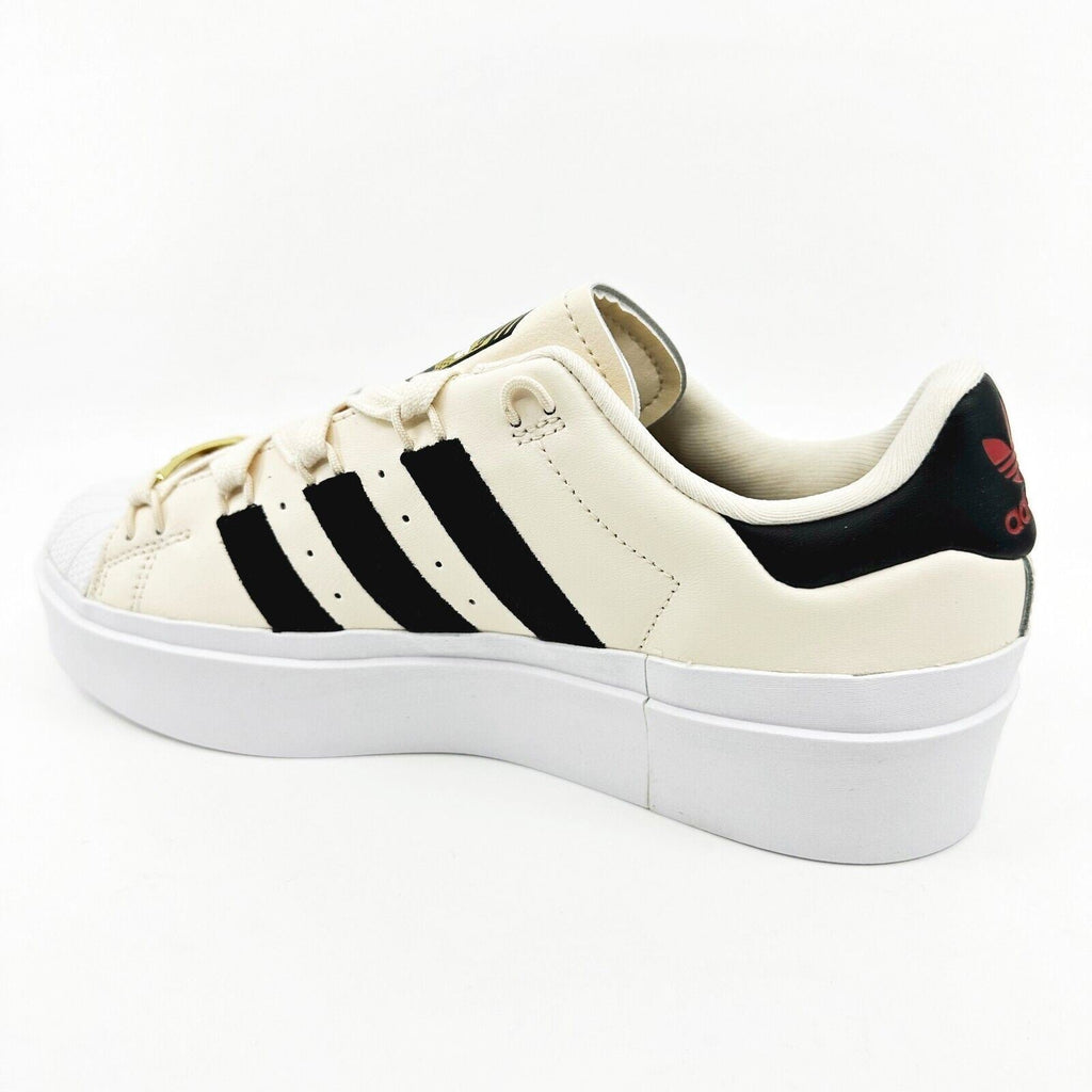 Adidas Originals Superstar Bonega Ivory Womens Platform Sneakers IF4827