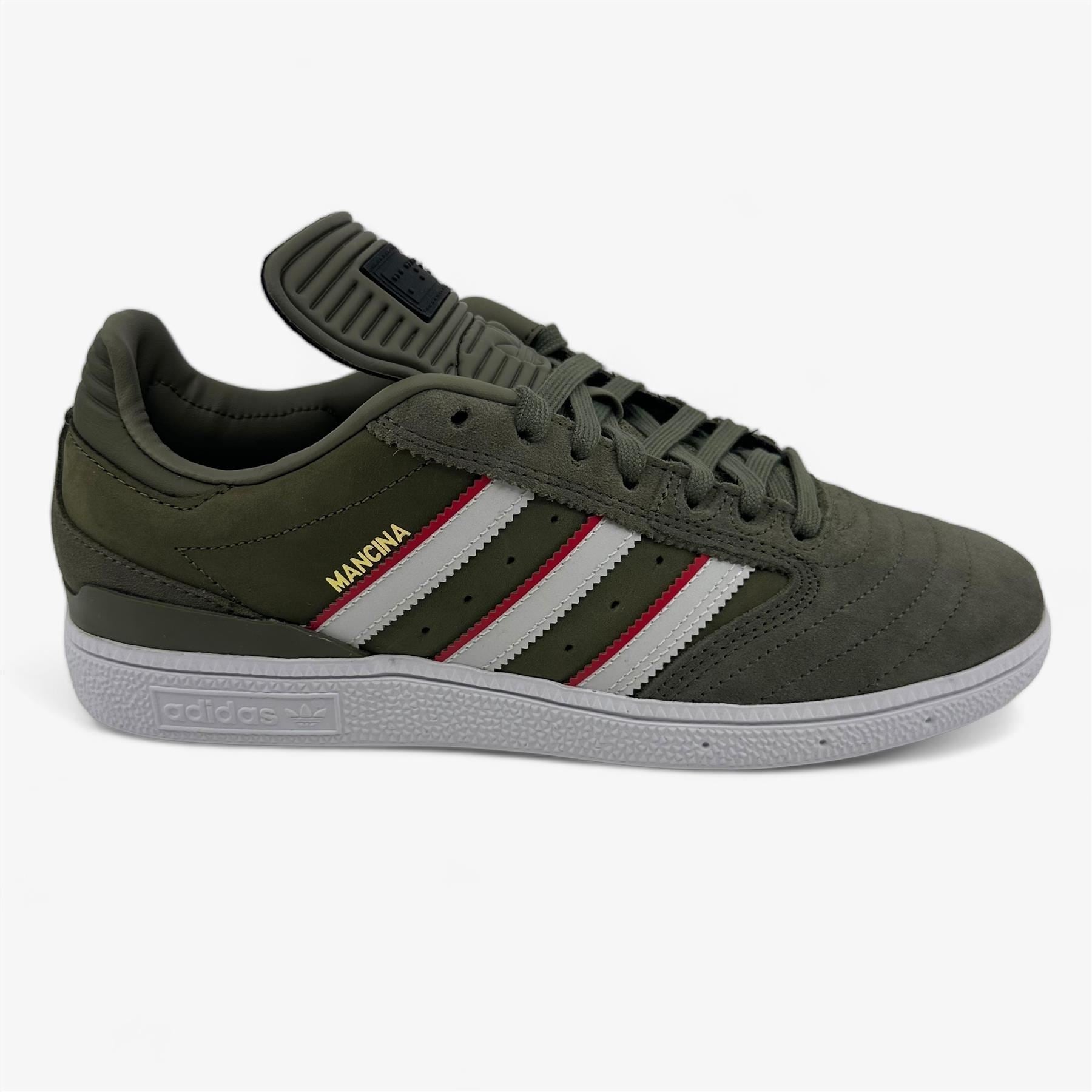 Adidas Busenitz Olive Strata Red Cloud White Mens Athletic Sneakers (ID3370)