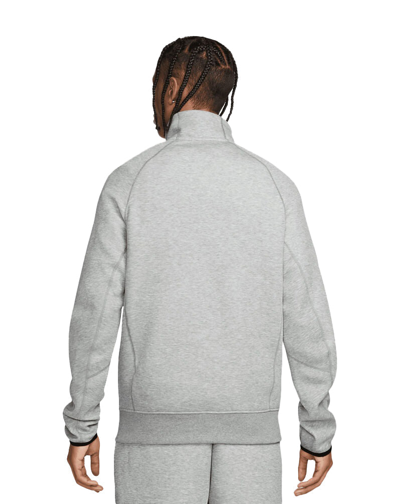 Men's Nike Sportswear Drk Gry Matte Slvr Tech Fleece Half Zip Sweatshirt (FB7998 063)