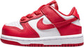 Toddler's Nike Dunk Low White/University Red-White (FB9107 119)