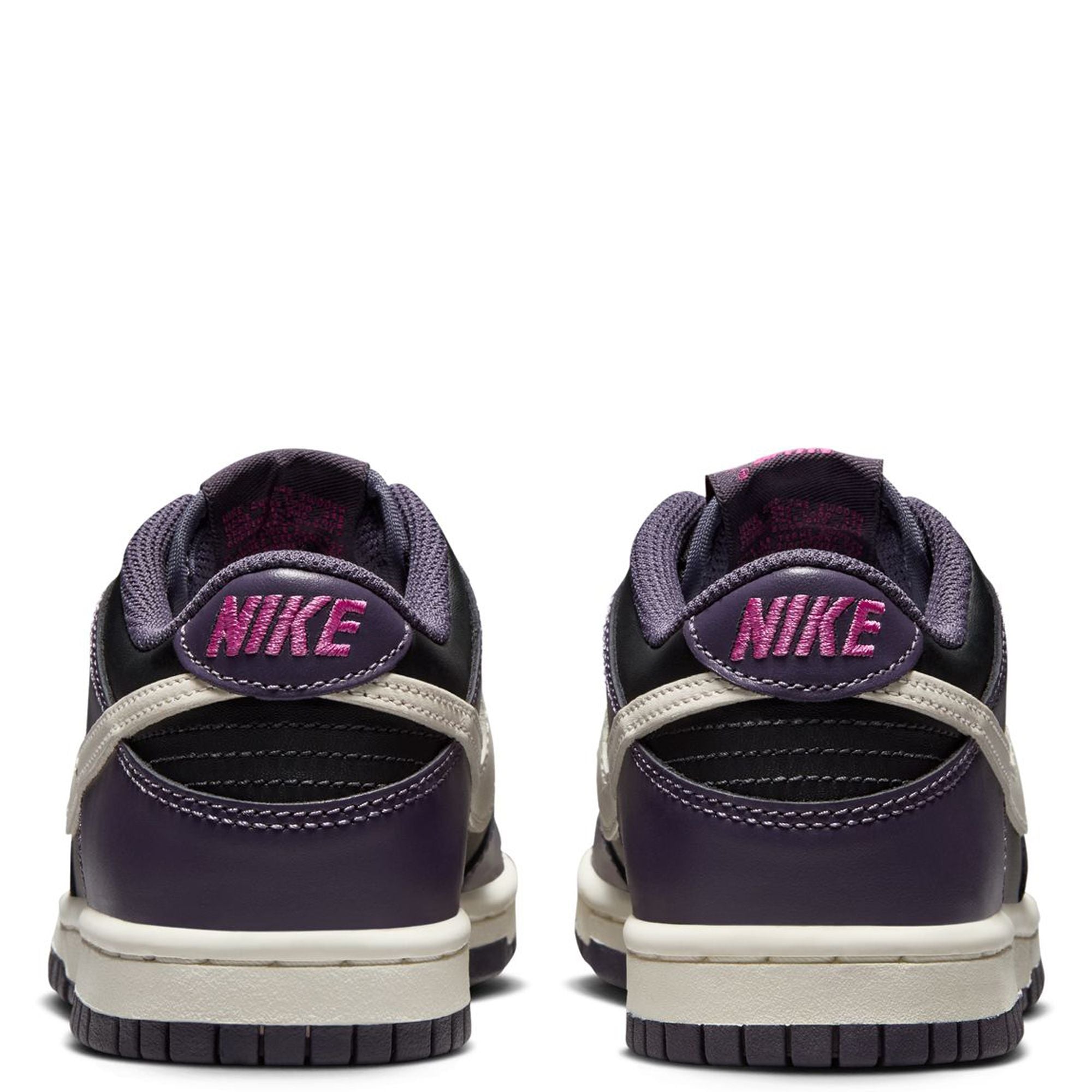 Big Kid's Nike Dunk Low Black/Pale Ivory-Dark Raisin (FB9109 003)