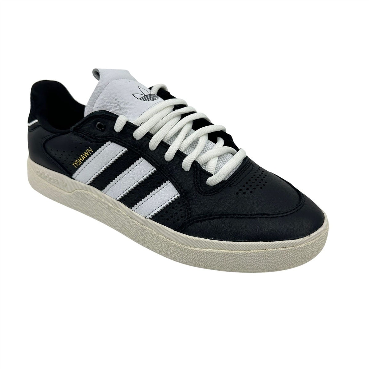 Adidas Tyshawn Low Black Cloud White Mens Athletic Sneaker (JQ1137)