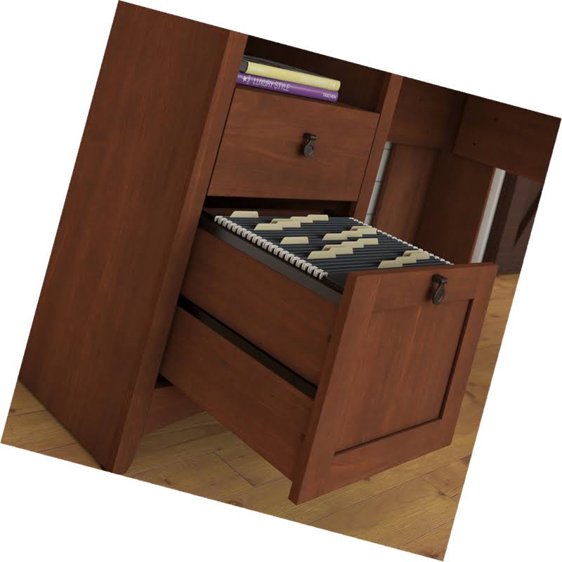 L Shaped Desk with Lateral File Cabinet I834