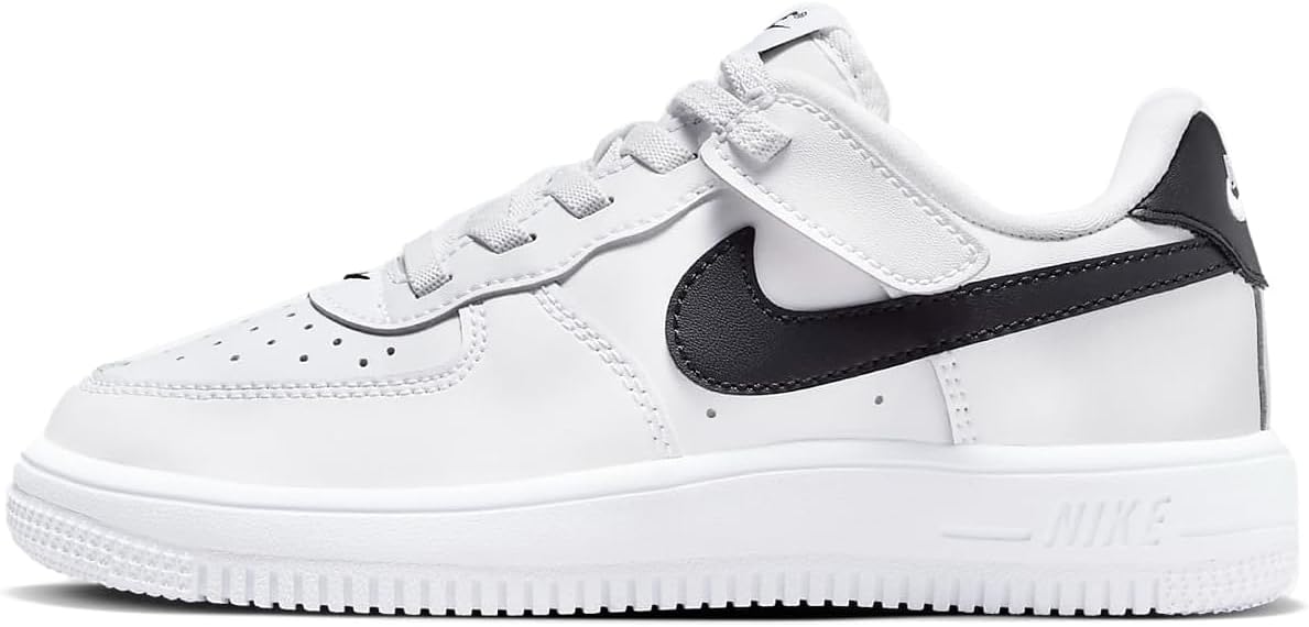 Little Kid's Nike Force 1 Low Easyon White/Black (FN0237 101)