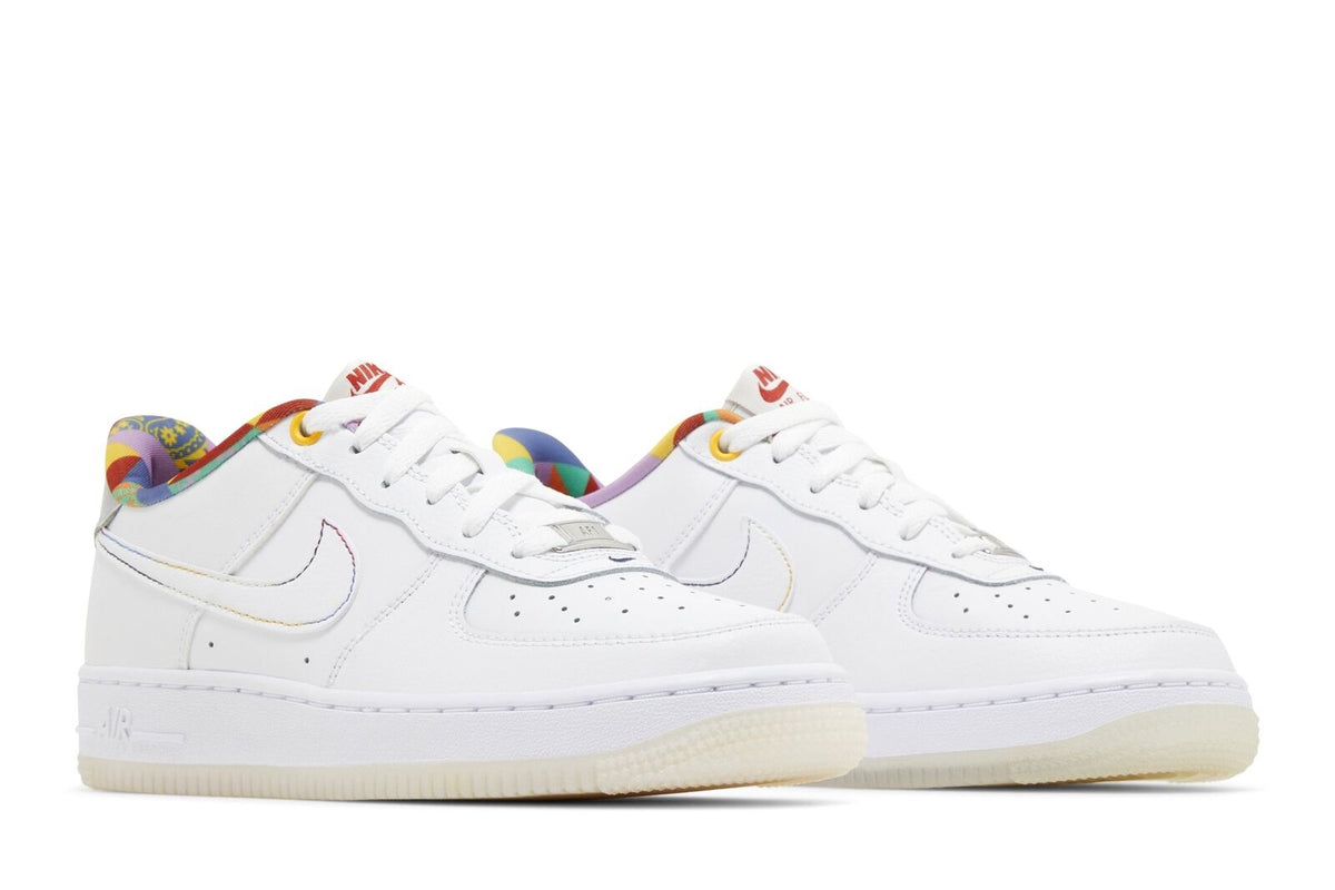 Big Kid's Nike Air Force 1 LV8 White/White-White (FN8912 111)