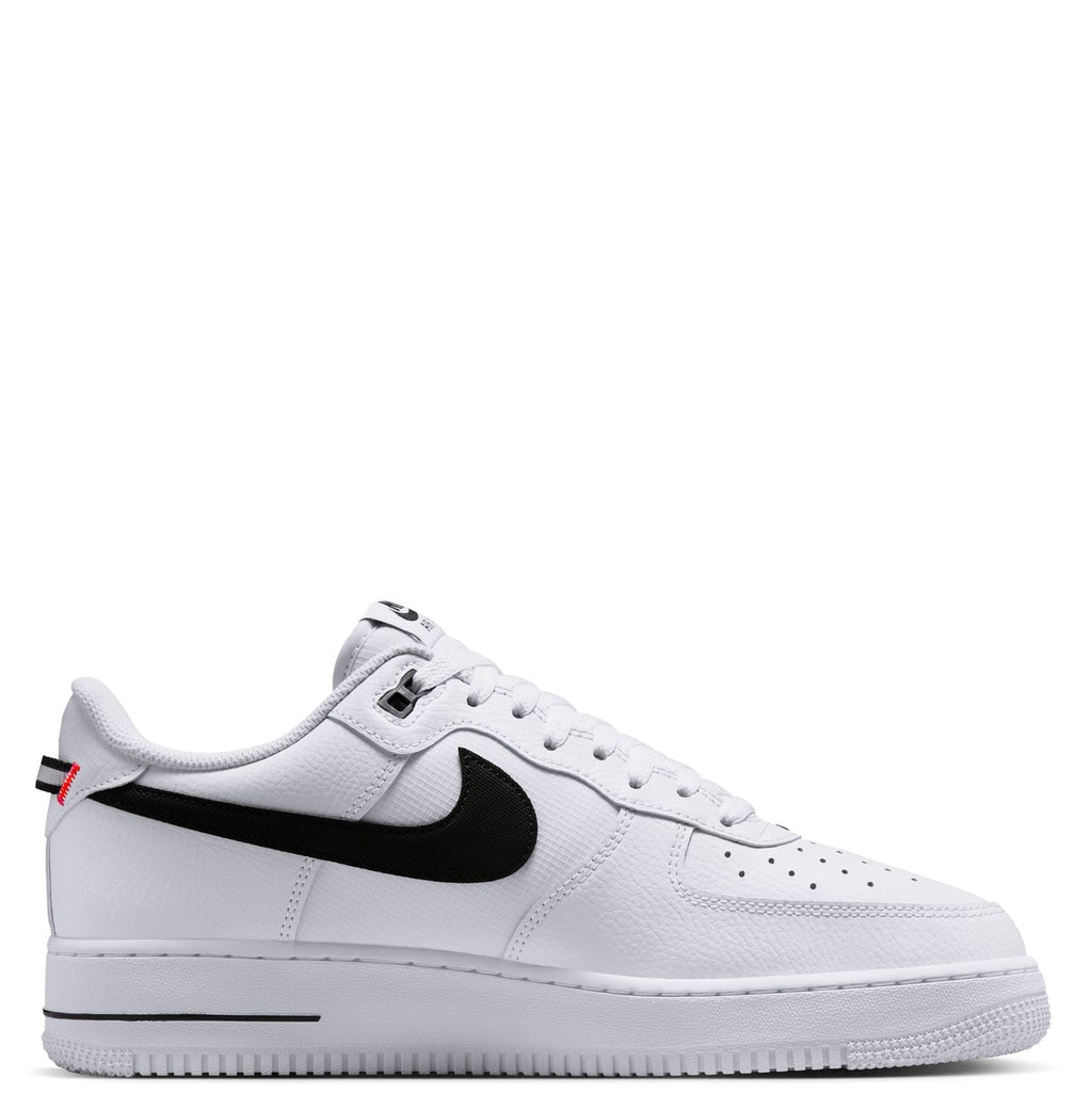 Men's Nike Air Force 1 '07 LV8 White/Black-Bright Crimson (HV9509 100)