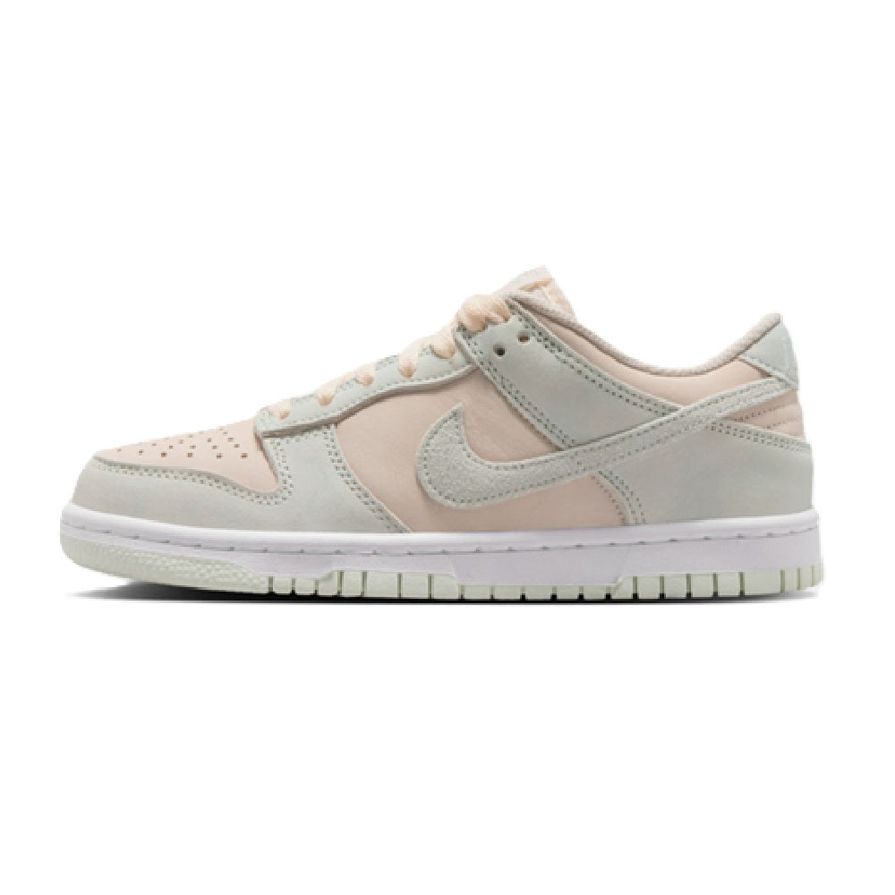 Big Kid's Nike Dunk Low Suede Chalk/Barely Green-White (IH4574 100)
