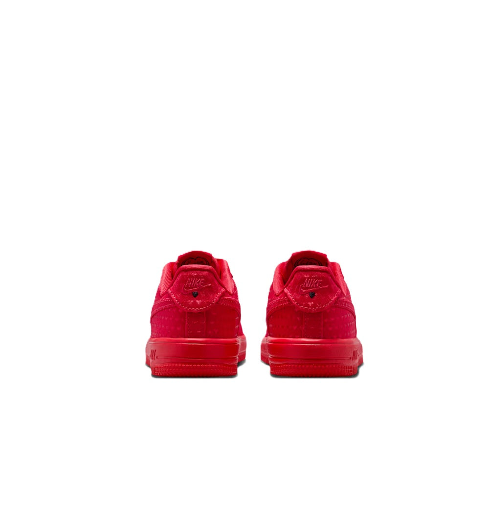Little Kid's Nike Force 1 Low Lace 'Valentine's Day' University Red/University Red (IQ2744 600)