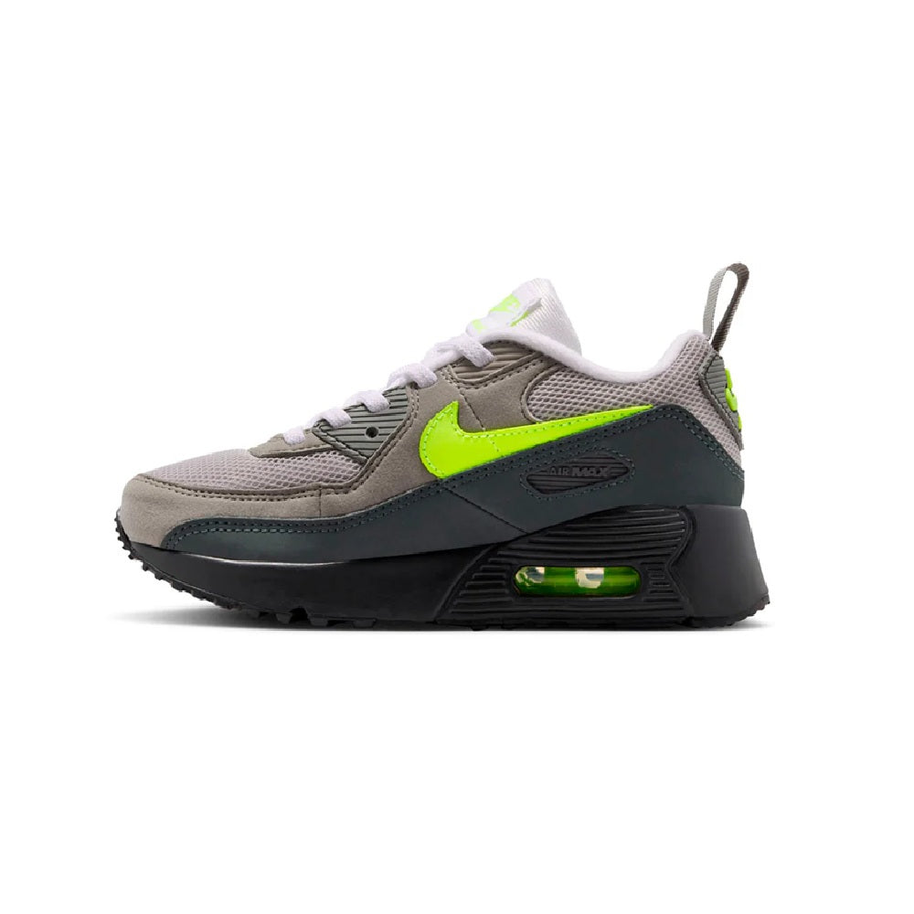 Little Kid's Nike Air Max 90 Black/Neon Yellow-Anthracite (IQ9026 001)