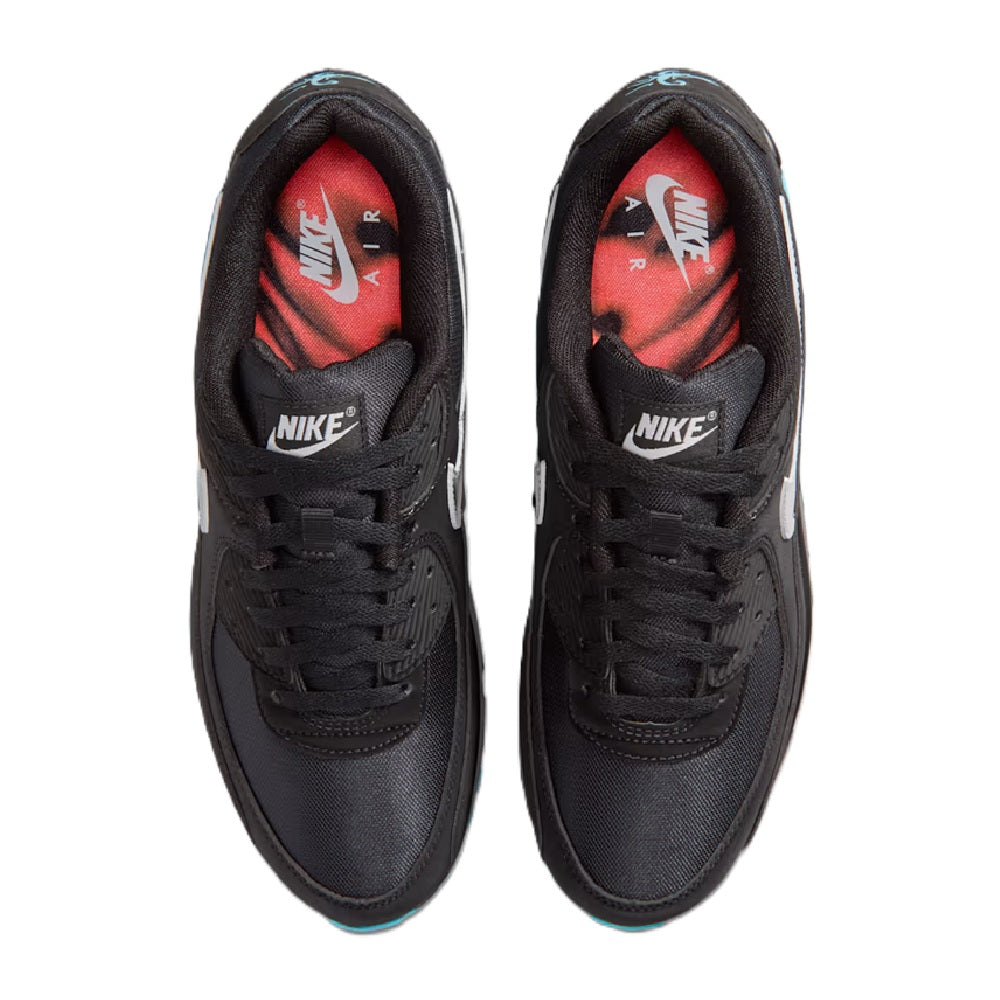 Men's Nike Air Max 90 PRM Treble "Scorpion" Blk/Chrome-Blue (IQ9438 001)