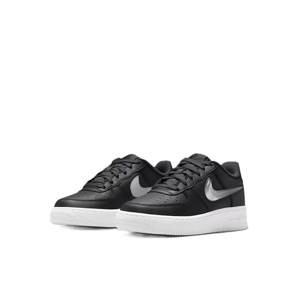 Big Kid's Nike Air Force 1 JES DK Smoke Grey/Vast Grey-Black (IR0595 002)