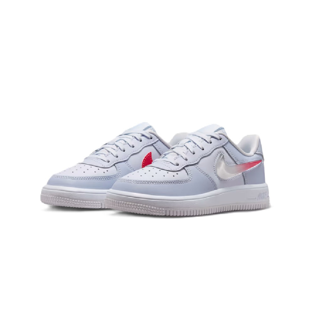 Little Kid's Nike Force 1 Low Lace JES Grey/Tropical Pink (IR0596 001)